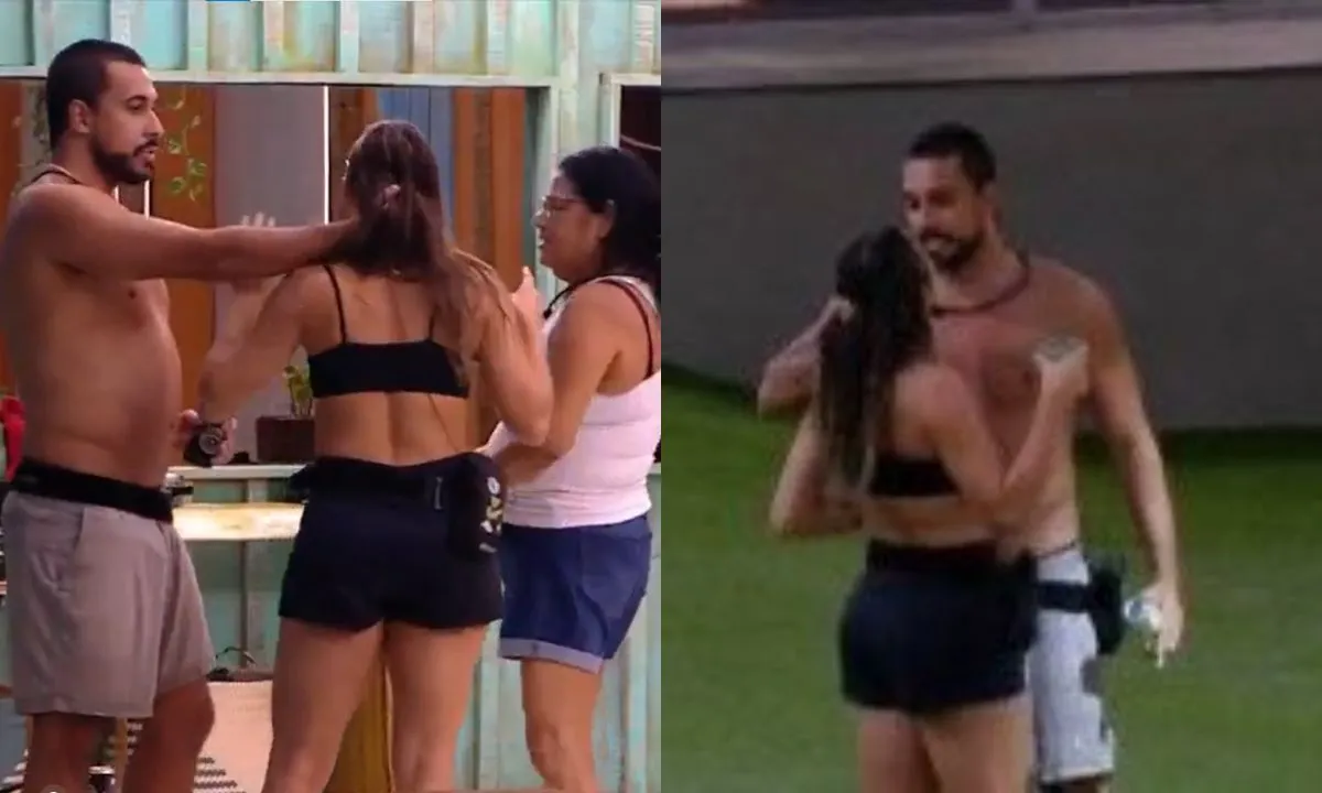 BBB 25: Maike aperta o pescoço e puxa o cabelo de Renata; web pede expulsão